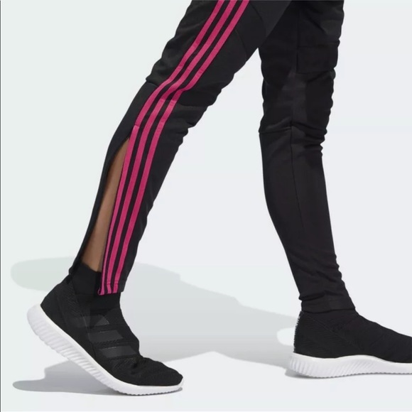 adidas Pants - Adidas Tiro 19 Soccer Training Pants Black/Magenta